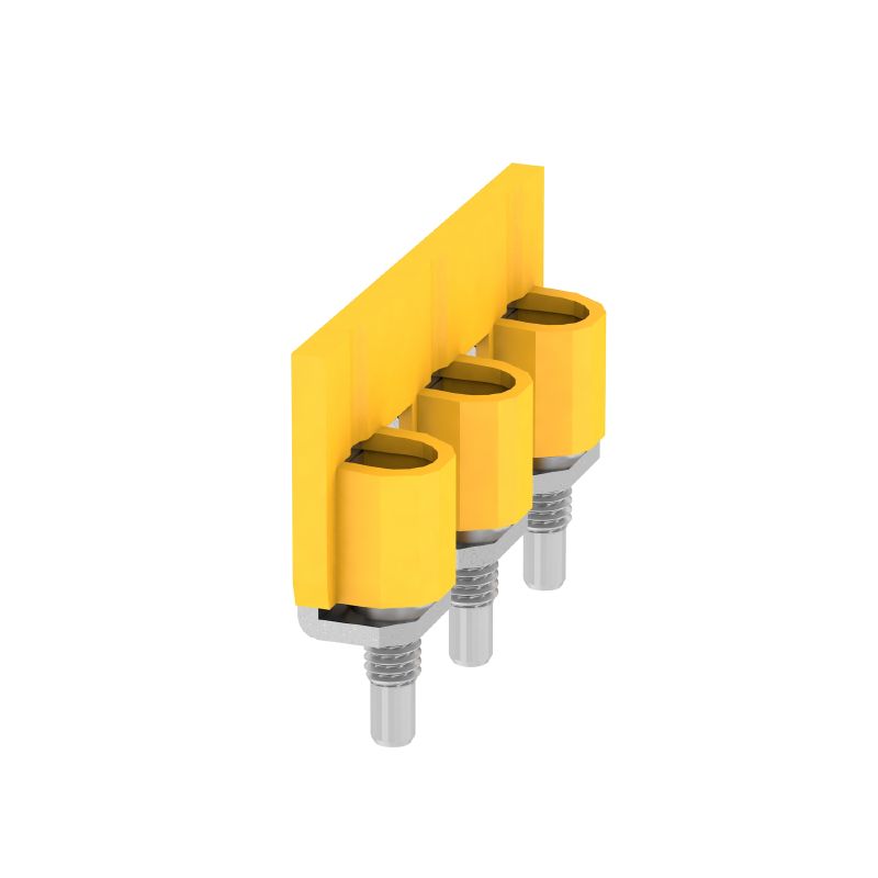 1079300000 - Insulated Yellow Cross-Connector, 125A, 3 Poles, 16mm Pitch  (Pack of 20)