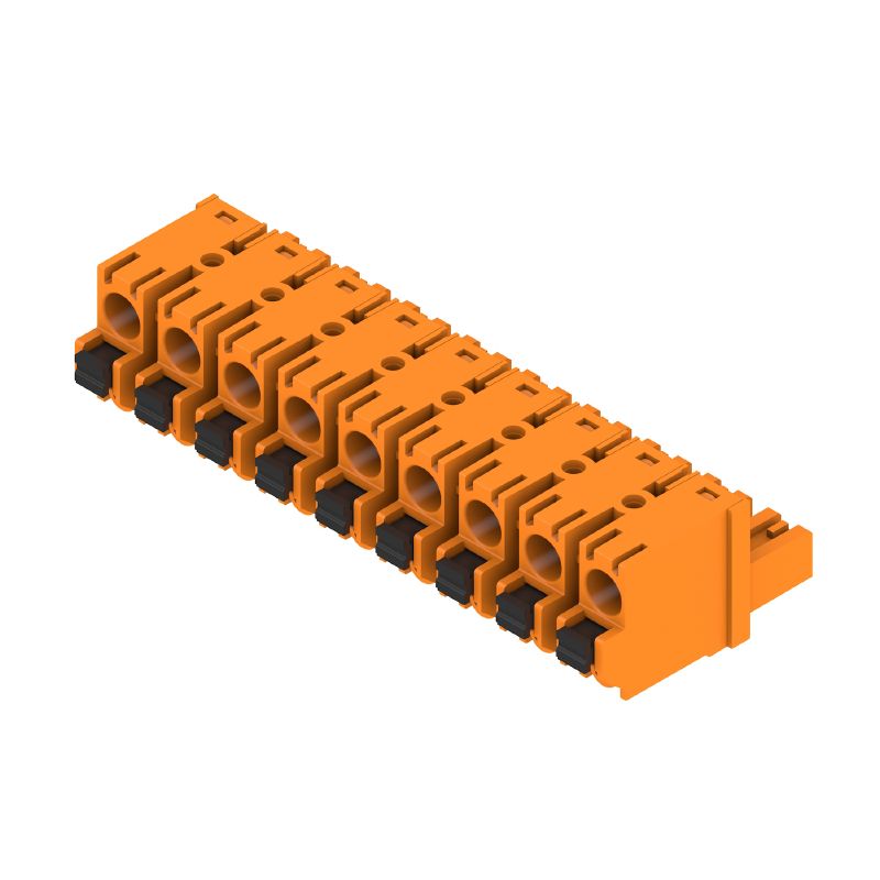1230220000 - 7.62 mm Female PCB Connector, 9 Poles, 180° Angle  (Pack of 24)