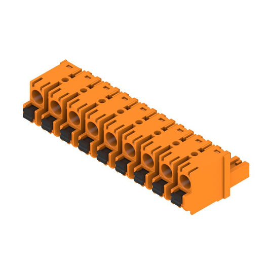 1230220000 - 7.62 mm Female PCB Connector, 9 Poles, 180° Angle  (Pack of 24)