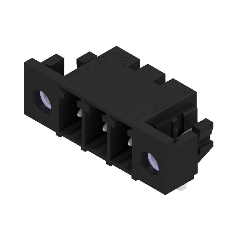 1863970000 - 3-Pole 3.81mm PCB Connector with Solder Flange, 90° Angle  (Pack of 400)