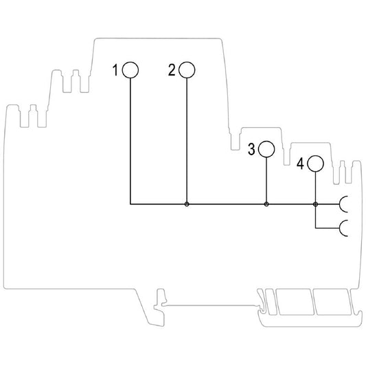 2122940000 - AMG XMD 12A Push-In Connector, 125mm Height  (Pack of 10)