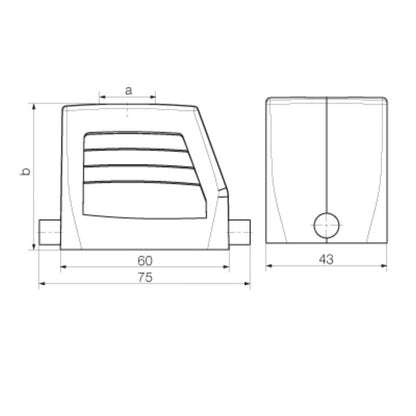 1670500000 - IP65 HDC Enclosure with PG 13.5 Cable Entry