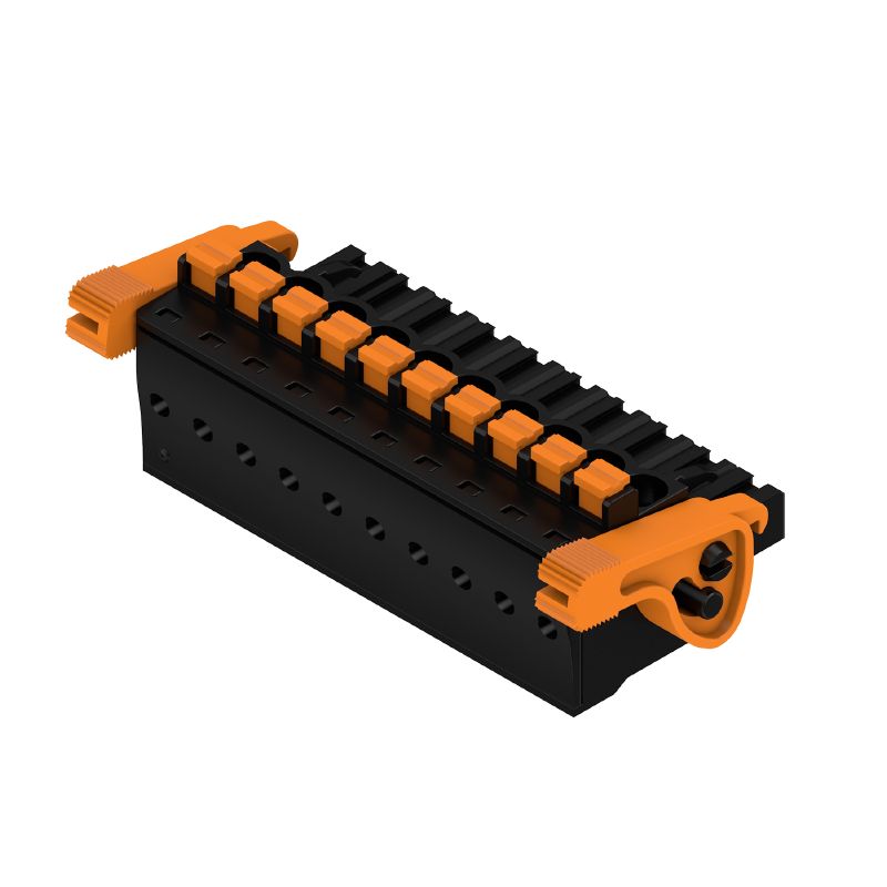 1000490001 - 10-Pole 5.08mm Female PCB Connector, 90° Push-In Design  (Pack of 30)