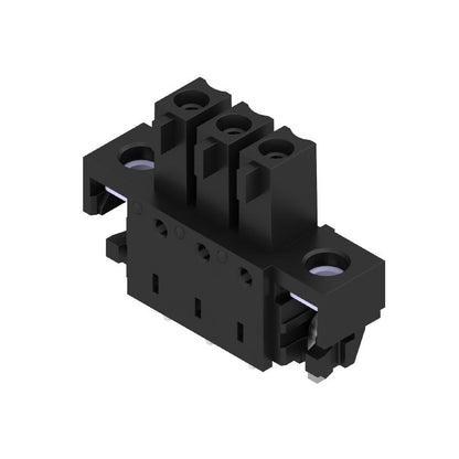 1029270000 - 3-Pole 3.81mm Black PCB Header Connector with Solder Flange  (Pack of 50)