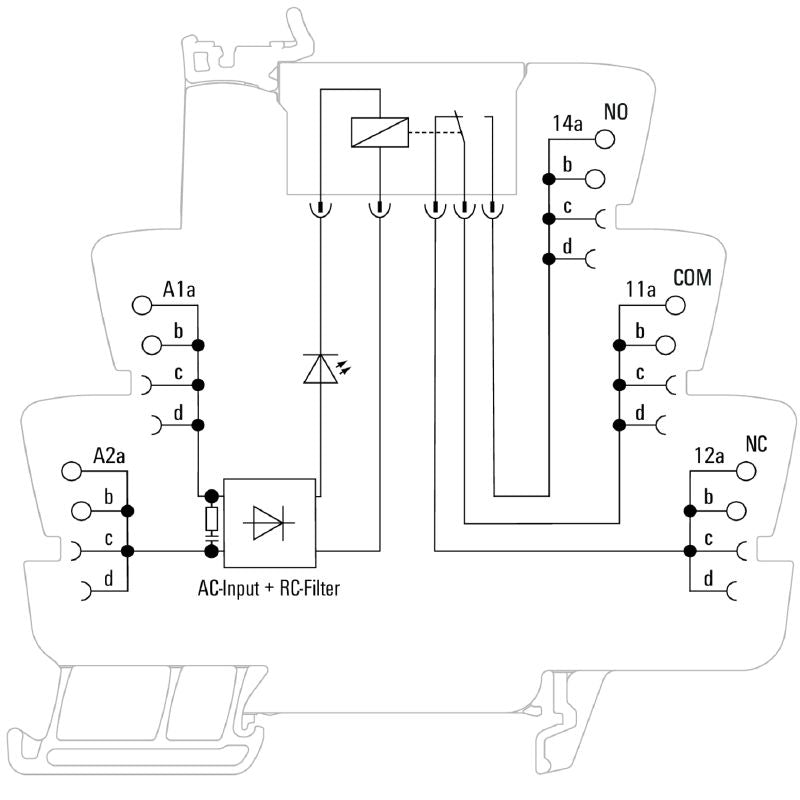 2618270000 - 120V AC 16A Relay Module with Single CO Contact  (Pack of 10)