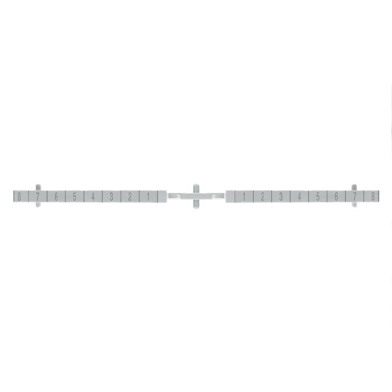 1312410000 - Grey Polycarbonate Partition Plate, Snap-On Design, 1-8 Configuration  (Pack of 10)