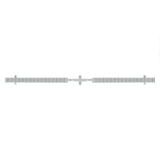 1312410000 - Grey Polycarbonate Partition Plate, Snap-On Design, 1-8 Configuration  (Pack of 10)