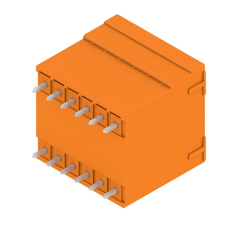 1029970000 - 3.81mm Orange 12-Pole PCB Plug Connector with 180-Degree Elbow  (Pack of 48)