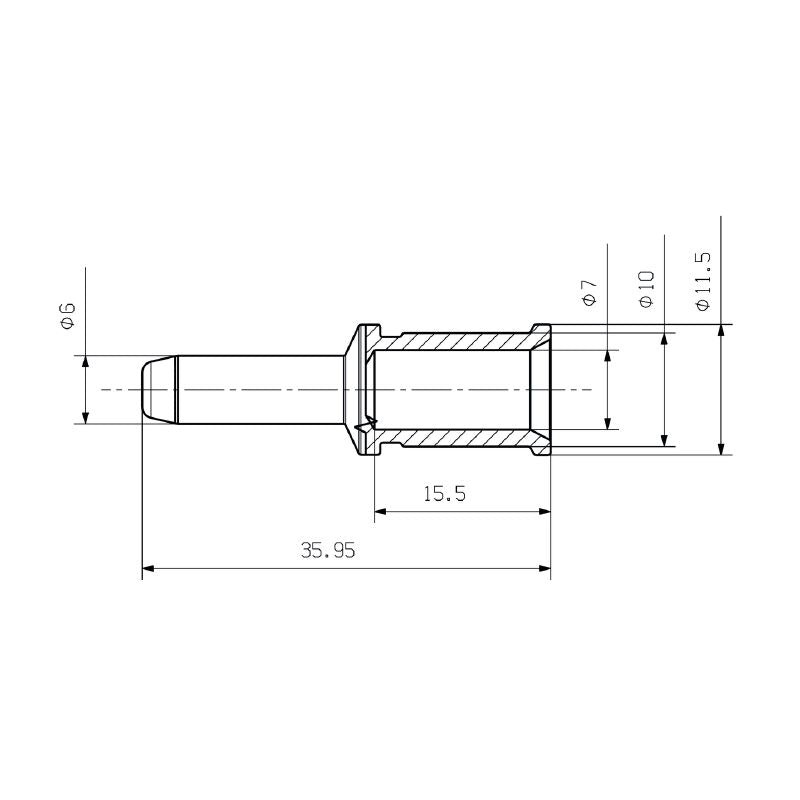 2691260000 - 25 mm² Copper Alloy Male Connector with Crimp Type  (Pack of 10)