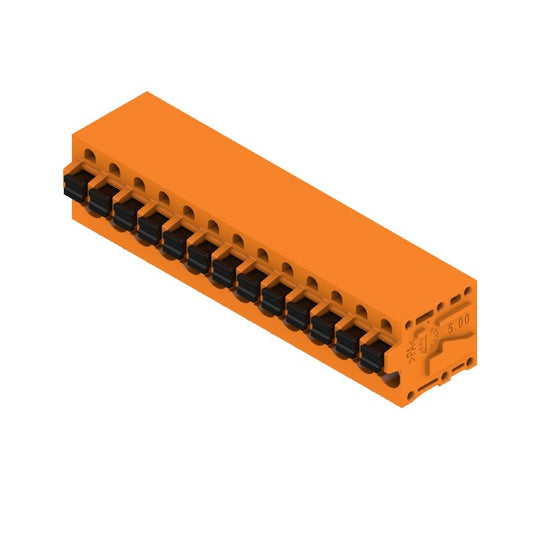 1331820000 - 5mm PCB Terminals, 13 Poles, 90-Degree Angle, PUSH IN Connection  (Pack of 20)