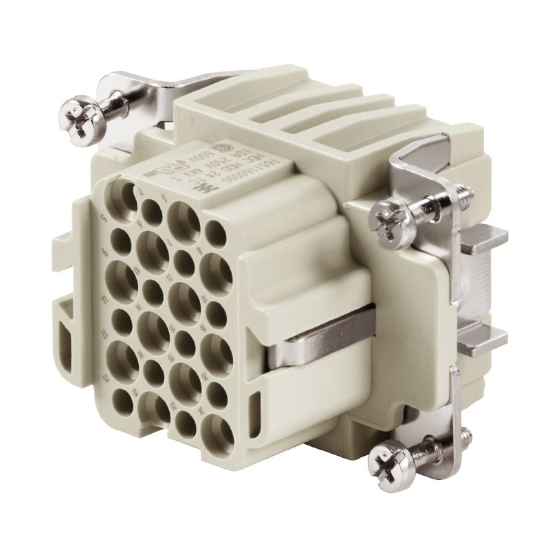 1651160000 - 24-Pole Female Crimp Connector, 250V, 10A, RoHS Certified