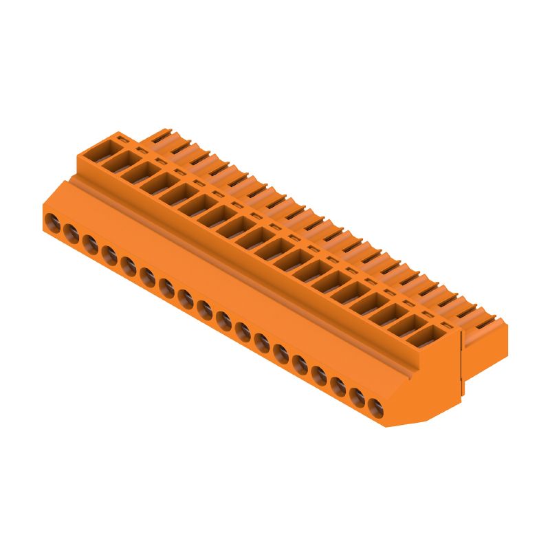 1638710000 - 3.50mm 18-Pole Female PCB Connector with Clamping Yoke  (Pack of 24)