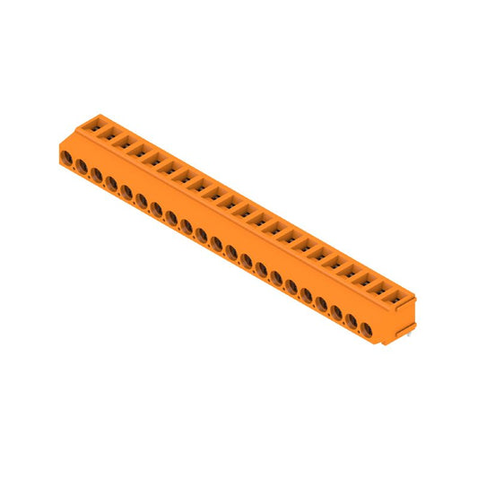1234430000 - 21-Pole 5mm PCB Terminal with 3.5mm Solder Pin, Orange  (Pack of 50)