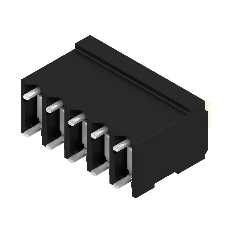 1875350000 - 5-Pole 3.81mm Black PCB Terminal with PUSH IN Mechanism  (Pack of 175)