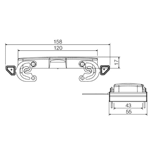 1009100000 - IP65 HDC Enclosure Size 8 with Cover & Side Lock