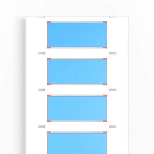 2438130000 - Blue Polyolefine Cable Markers, 6.4-12.7 mm, RoHS Compliant  (Pack of 1000)