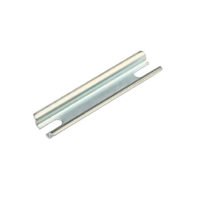 1910010000 - Durable 90mm Galvanized Steel Rail Component, Chrome Finish