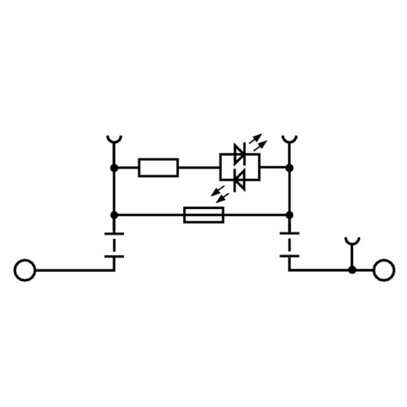 2561980000 - Dark Beige 4mm² Fuse Terminal for TS 35 Rail  (Pack of 50)