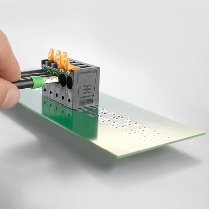 2500500000 - 71.8mm Black Terminal Block with 7 Poles and PUSH IN Connectors  (Pack of 10)