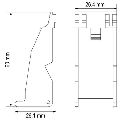 7760056367 - Durable Plastic Retaining Clip with Marker Holder  (Pack of 5)