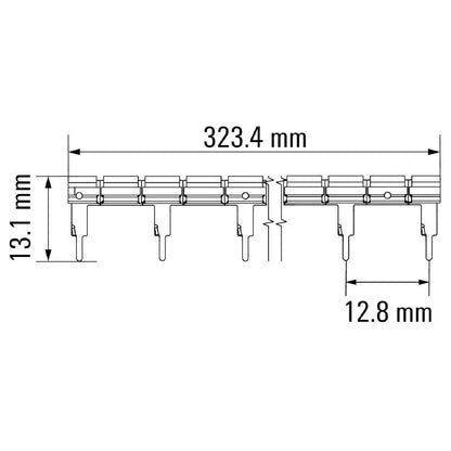 2556500000 - 323.4mm RoHS Compliant Cross-Connector with Safety Insulation  (Pack of 10)