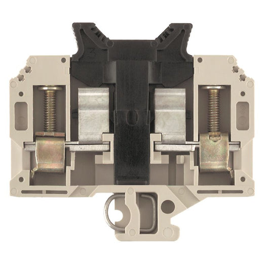 9509570000 - Dark Beige Fuse Terminal, 10mm², 6.3A, for TS 32 Rails  (Pack of 20)