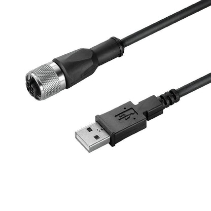 1288820300 - 3m Shielded USB M12 Cable with Gold-Plated Contacts