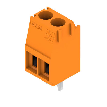 1667750000 - 3.50mm Orange PCB Terminal, 2-Pole, 90° Orientation  (Pack of 246)