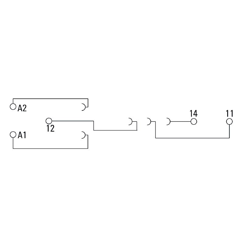 7760056348 - Flat Design Relay Socket for 12A with CO Contact  (Pack of 10)