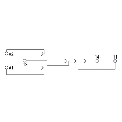 7760056348 - Flat Design Relay Socket for 12A with CO Contact  (Pack of 10)