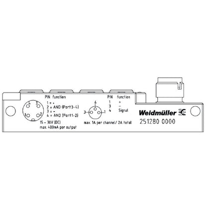 2512800000 - M12 M8 Wiring, RoHS Compliant, -20 to 90°C Temperature Range