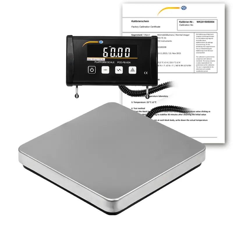 PCE-PB 60N - 60kg Benchtop Scale with USB Interface & ISO Certification