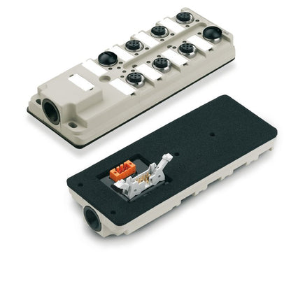 1812170000 - 10-Pole M12 Connector with LED Indicators, PNP Wiring