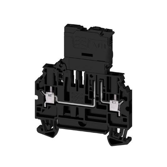 2893110000 - 6.3A Screw Fuse Terminal, Black, TS 35 Mounting Compatible  (Pack of 50)