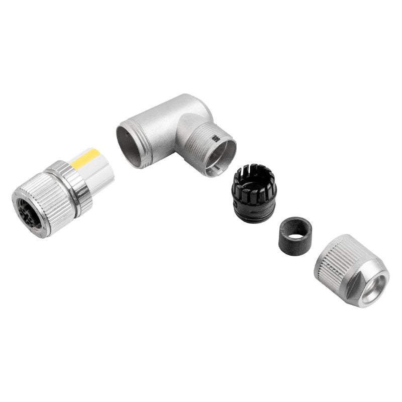 2681550000 - M12 Push-In Connector, 4-8mm Cable Diameter, Durable PA 66