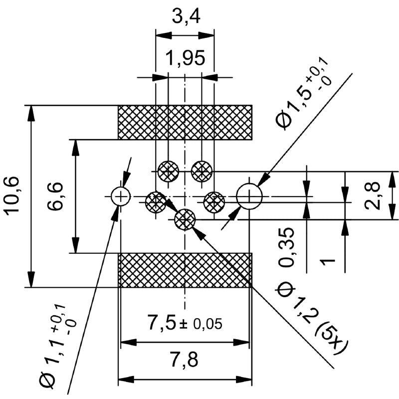 2422680000 - IP67 M8 Connector with Nickel-Plated Housing and 5 Poles  (Pack of 25)