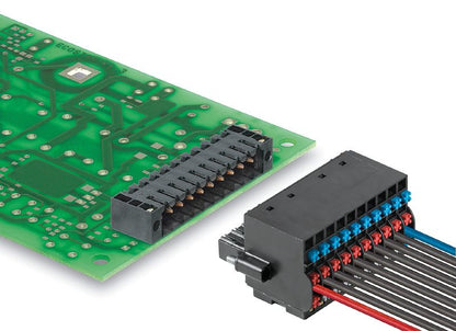 1000590000 - 30-Pole 180° Female PCB Connector with PUSH IN Method  (Pack of 20)