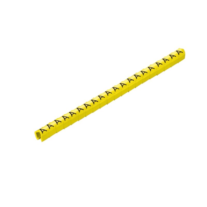 0648001663 - Yellow Cable Marker, 3x4mm, RoHS Compliant, PVC Material  (Pack of 200)