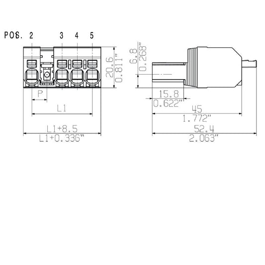 2630260000 - 7.62mm Male Plug Connector for PCB Applications  (Pack of 84)