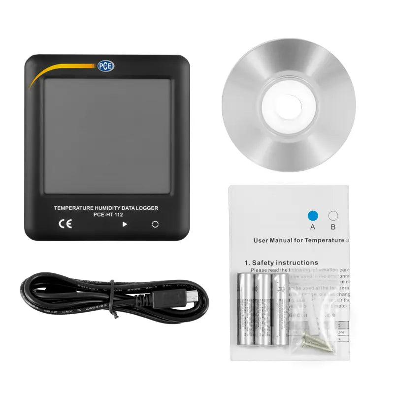 PCE-HT 112 - Compact Temperature & Humidity LCD Thermometer with USB Connectivity