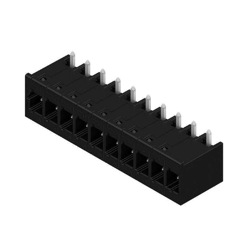 8000072513 - 10-Pole 5mm PCB Connector, THT/THR, 270° Elbow  (Pack of 10)
