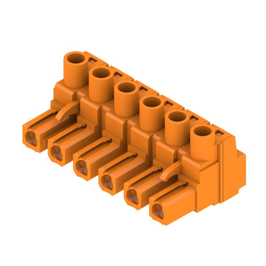 1980520000 - 7.62mm 6-Pole Female PCB Connector at 180° Orientation  (Pack of 50)