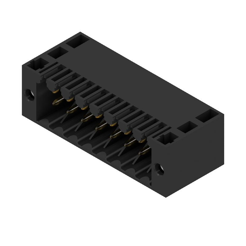 1756210000 - 16-Pole 3.5mm Black PCB Plug Connector with 90° Orientation  (Pack of 48)