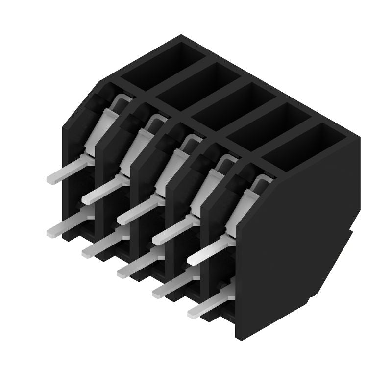 1888380000 - 3.81mm Black PCB Terminal, 5 Poles, 135° Bent Orientation  (Pack of 190)