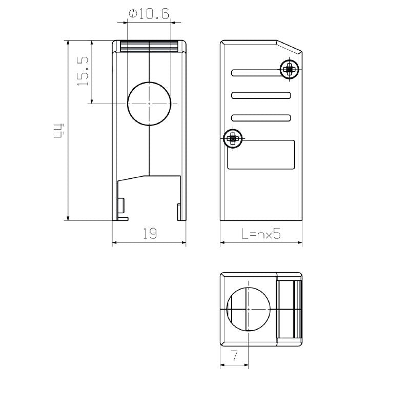 2507110000 - 9-Pole Black PCB Plug-In Connector, RoHS Compliant  (Pack of 10)