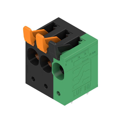 2739340000 - 10mm Pitch 3-Pole Circuit Board Terminal, Black & Green  (Pack of 40)