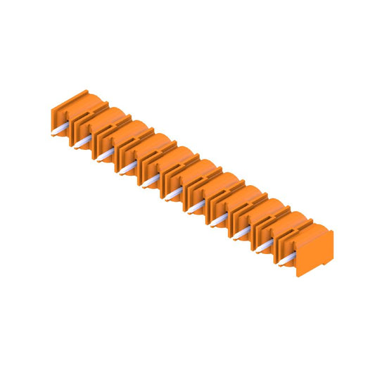 1048960000 - 7.62mm Orange PCB Connector, 11 Poles, THT Solder  (Pack of 50)