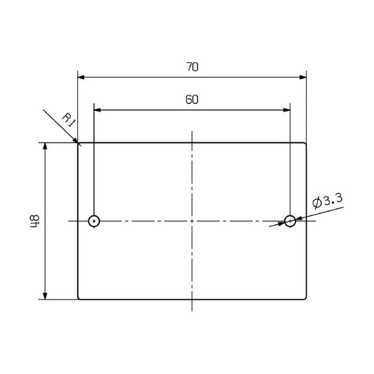 1415720000 - Silver Chrome-Coated MetalliCard 70x48mm for Device Markings  (Pack of 40)