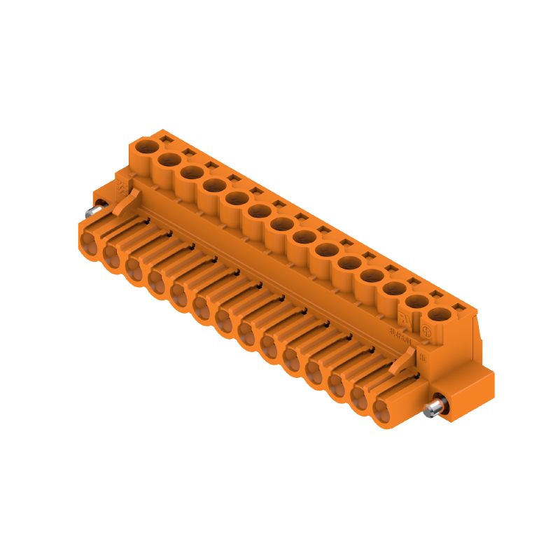 1955680000 - 14-Pole 5mm PCB Connector for Female Plugs, 180° Orientation  (Pack of 18)