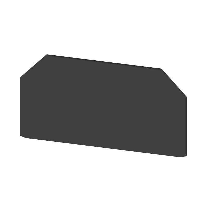 3835120000 - 138mm Anthracite End Plate for Easy Snap-On Installation  (Pack of 10)